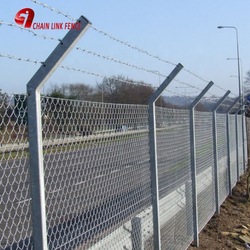 Rustproof Removable Temporary Chain Link Fence Fabric For Construction Security