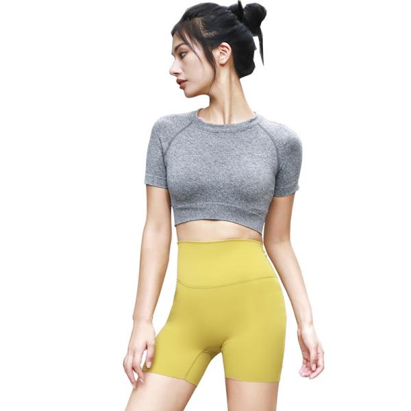 Running shorts women's tight high-waisted running speed dry three fitness pants