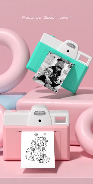 1080P HD Video Kids Instant Print Camera Multifunctional 48MP Photo Toddler Toy For Christmas Birthday
