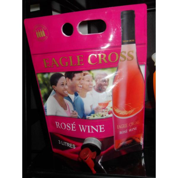 Прокатанный материал напечатал стоит вверх мешок с сумкой Споут/сока или вина в коробке