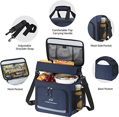 Collapsible Leakproof  Insulated Lunch Cooler Bag Reusable For Women Men
