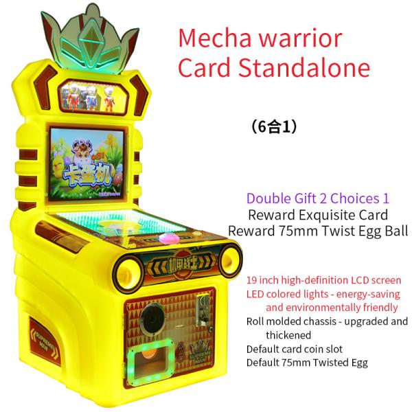19 polegadas de crianças e adultos Arcade Game Mech Warrior Bull Card Machine
