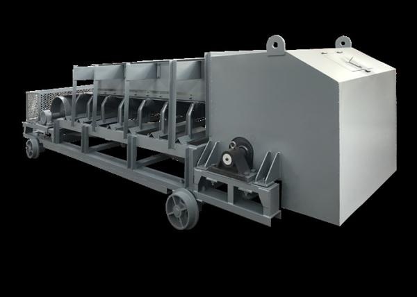 Space Saving Reversible Belt Conveyor Trough Type Carrier Roller Long Durability