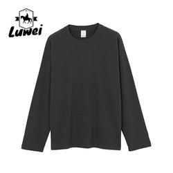 Fabricante Ginásio lavado 230g Espessado Manga longa pescoço redondo 100% algodão suéter de grande porte Streetwear Hoodie