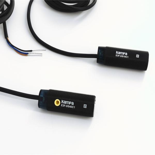 E3F-DS40C1 DC NPN NO 40cm Long-distance Detection Optical Proximity Sensor M18 Diffuse Photoelectric Sensor Switch