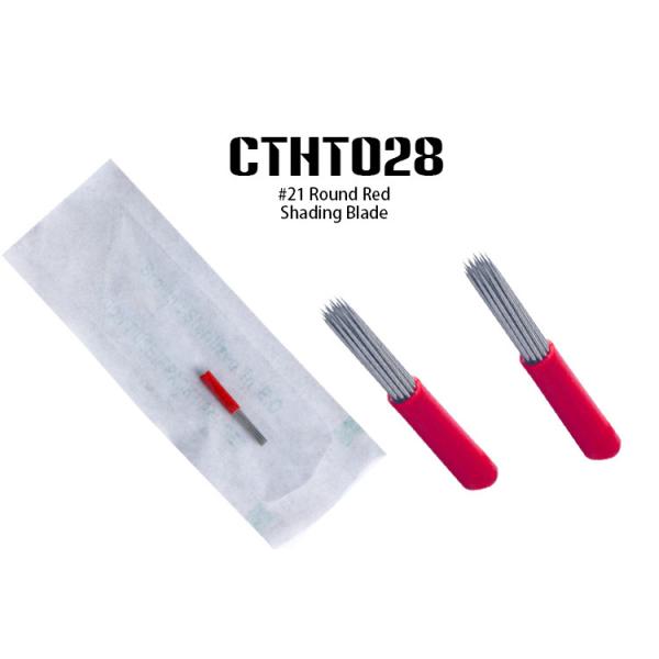 Stainless Steel #21 Tattooing Needles 23 Mm Length 4 Mm Wide ISO 9002