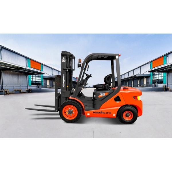 3 Ton LPG Gasoline Forklift Truck Internal Combustion Counterbalanced Forklift 36kw Engine
