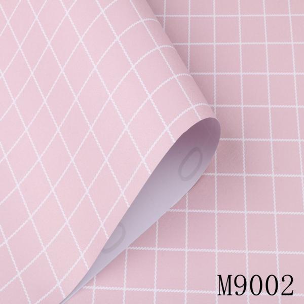 Black Grid 3D Adhesive Wallpaper 3D Wall Stickers Waterproof For Kitchen Bathroom