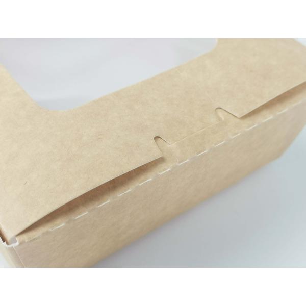 Кормовая коробка из крафт-бумаги с салатами, овощами и заказами на заказ