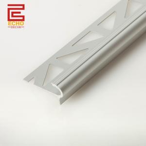 Metal Bendy Bullnose Stair Edge Trim 12mm Tiled Stair Tread Trim