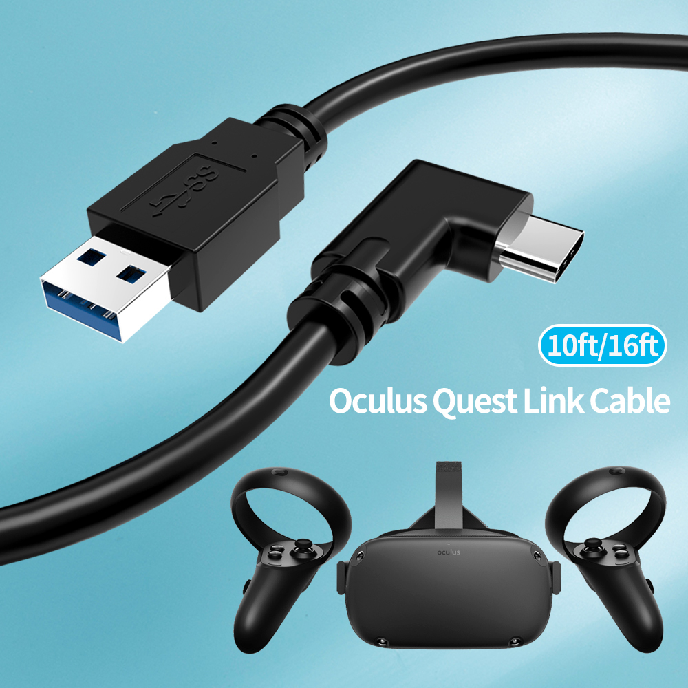 Laudtec Link Cable for Meta Quest 3s Oculus Quest 3 Quest 2/Pro,USB 3.0 High Speed Data Cable, USB C Charger Cord for VR Headset