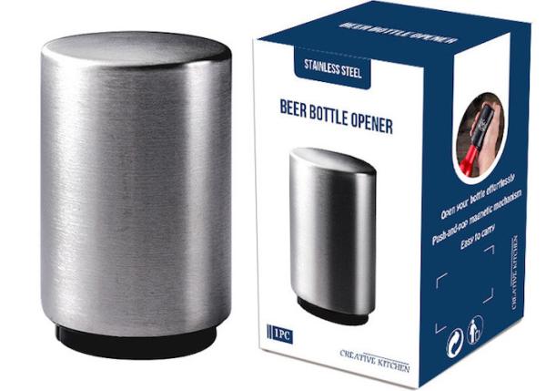 430 Stainless Steel Automatic Beer Bottle Opener 85*50mm Polishing Plating
