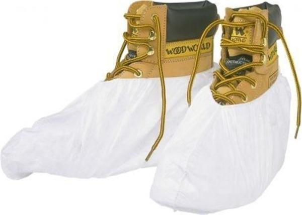 Lightweight  Surgical Shoe Covers Guards Wearable White Color 15 X 40 Cm