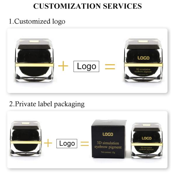 Макияж брови затира OEM постоянный пигментирует чернила татуировки Microblading косметик