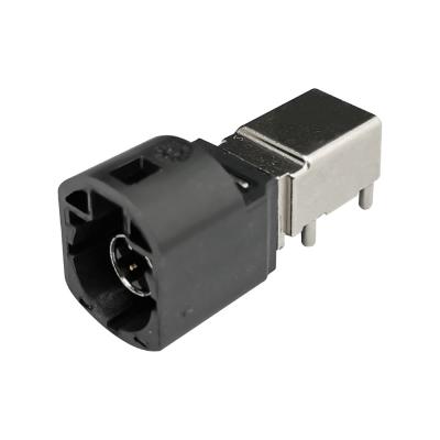 Os dados de alta velocidade 4 90 graus de Pin Male Code A obstruem o conector do ângulo direito da montagem