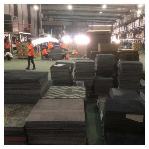 5-Star Hotel Square Nylon Printed Carpet Tiles Made by Nylon with PE Modular Backing