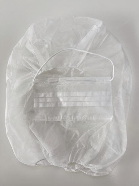 Disposable Non-Woven PP Ninja Astronaut Space Balaclava Cover Head Hood with 2 Ply Face Mask