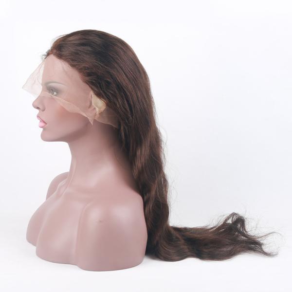 130% Density Body Wave Full Cuticle 20inch Glueless Full Lace Wig With Baby Hair