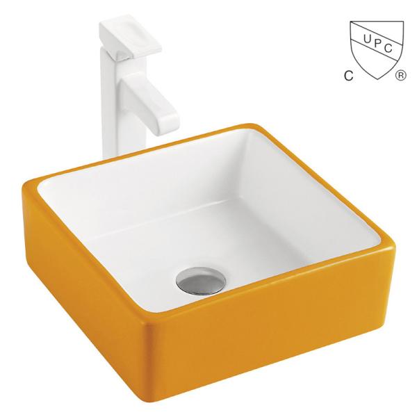 Таз руки квадратного мытья Bathroom этикеты раковины фарфора небольшого белый