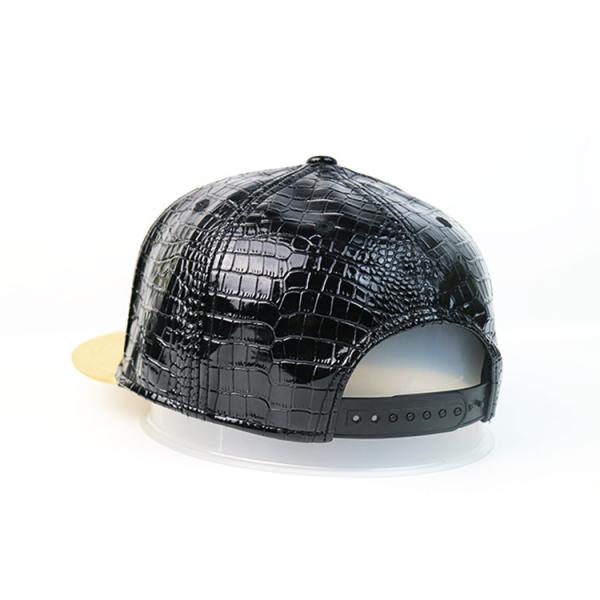 2019 latest styles stock order pu leather cheap flat brim 3d embroidery snapback hat best quality