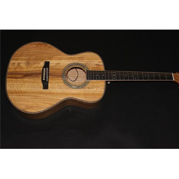 AAAA all Solid imported olive wood OM body custom guitar acoustic electric guitar