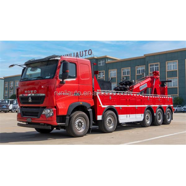Howo Right Hand Drive Rotator Heavy Duty Wrecker Tow Truck 60 Ton Wrecker Towing Truck