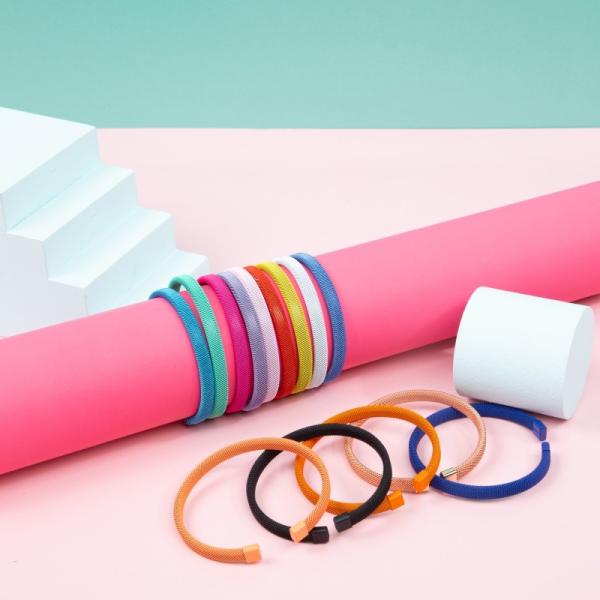 Подарок партии браслета наручника нержавеющей стали KC горячий розовый для девушки