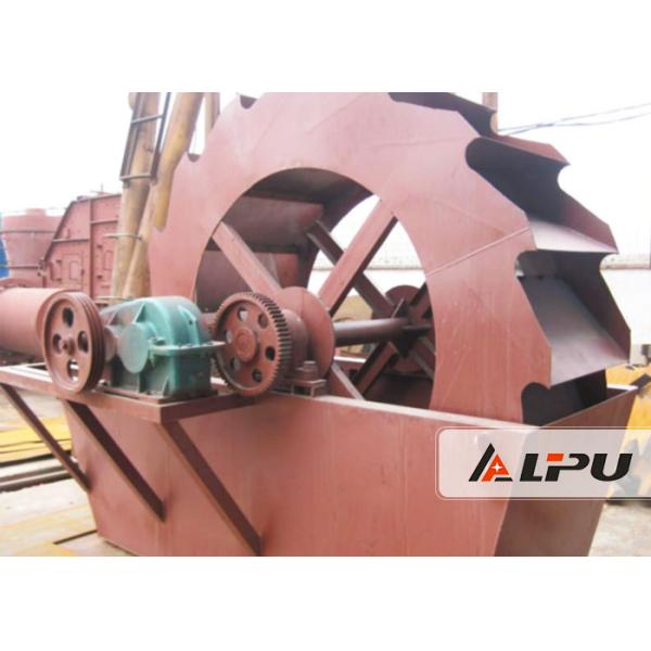 Wheel Type Silica Sand Washing Machine for Cleaning And Dewatering , 50-160t/h Capacity