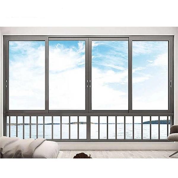 Customize Double Glazed Thermal Break Aluminum Sliding Glass Windows For Folding Screen
