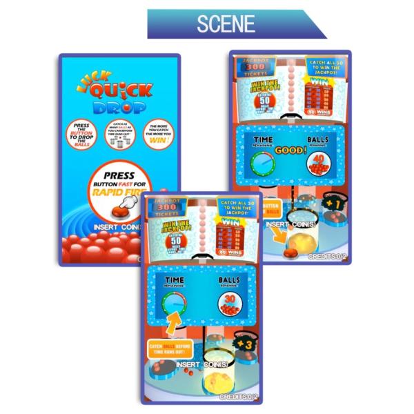 Luck Bowl Fish Quick Drop Ticket Arcade Game Machine Coin Pusher Lottery Equipment