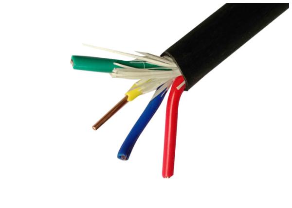 Four Cores Electrical Cable Wire With Solid Copper Conductor 450 / 750V WIth PVC Sheath