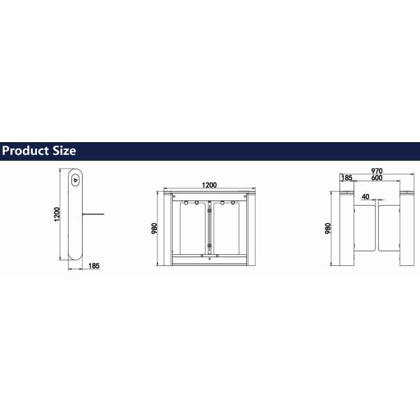 контакт пешеходного турникета ворот скорости 240V сухой для управления входа безопасностью
