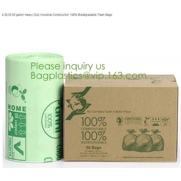 Plastic Biodegradable Rubbish Bags , Biodegradable Plastic Shopping Bags