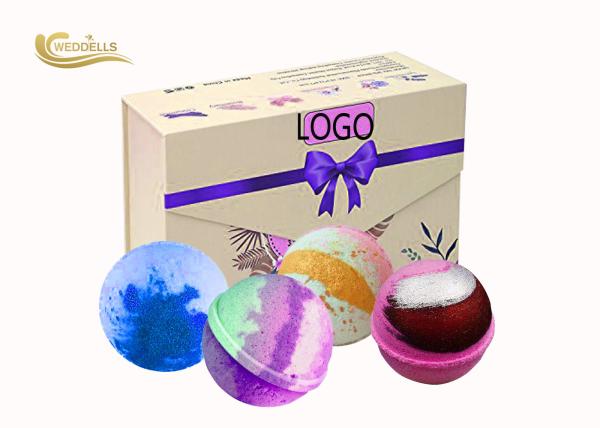 Shea Butter Coconut Oil Bath Bomb Gift Sets Colorful ODM / OEM Available