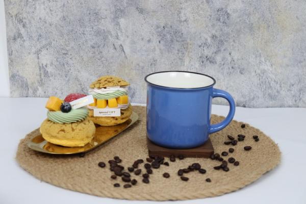 90cc Mug Imitation Enamel Cup Espresso Coffee Mug Ceramic drinkware for home use