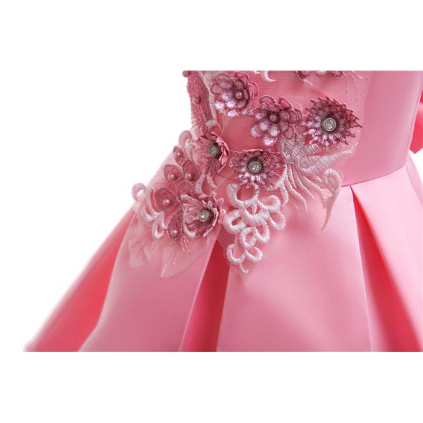 Blue Princess Dress Vestidos Niñas Robe Noel Vestidos De Niñas o-Neck Girls Dresses Kids Flower Dress Princess Costume