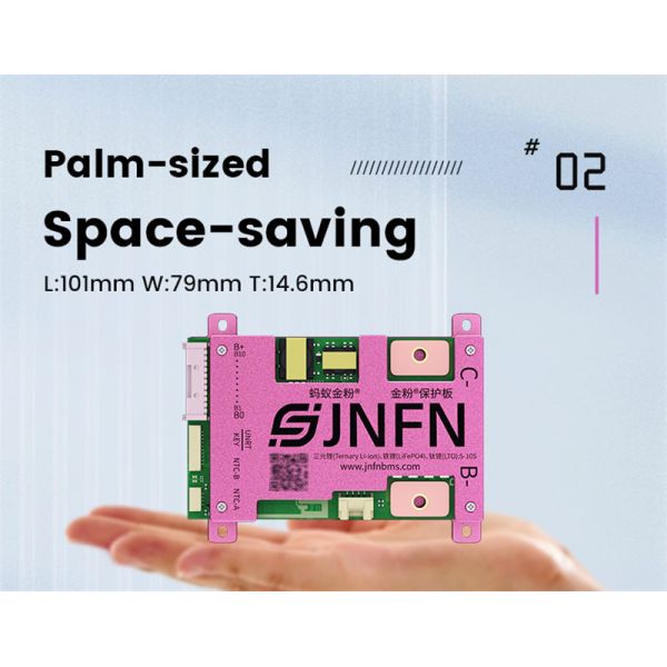 1A Active Balance Smart BMS 5S-10S 24V 36V 50A 100A LifePO4 Li-ion Battery Pack with RS485 Bluetooth JNFN ANT BMS