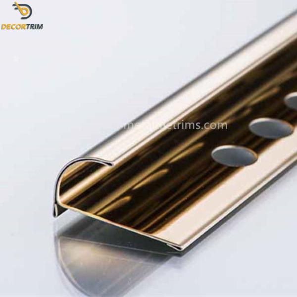 Stainless Steel Tile Trim 10mm Stainless Edge Trim Tile Beading Price 8k Black