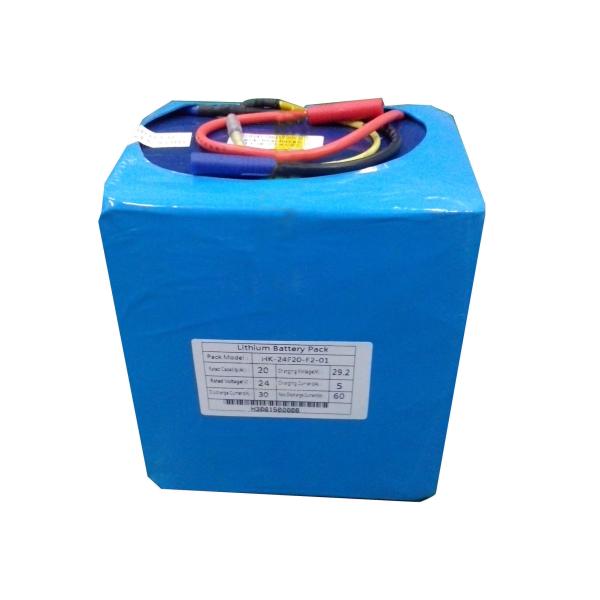 High Power Electric Scooter Lithium Battery , 24V 20Ah LiFePO4 Battery