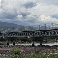 Corrosion Resistance Sway Brace Metal Truss Bridge For Bailey Bridge 7.6m Width