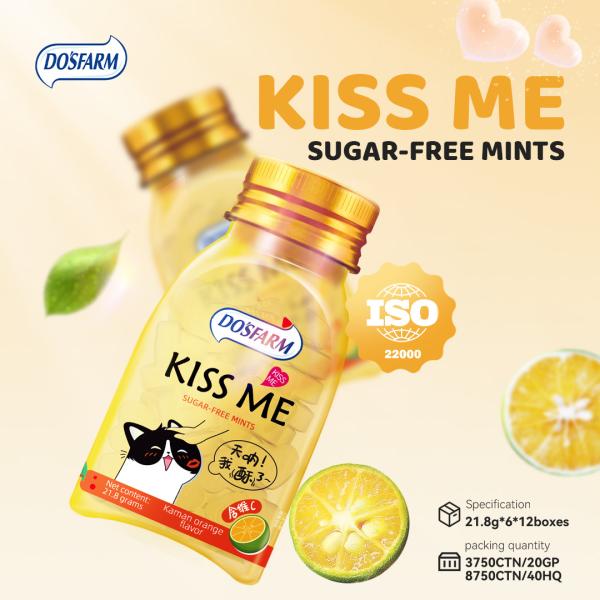 DOSFARM Customized Vitamin C Mint Fresh Candy Healthy Mint Candy Customized Flavor 22g Manufacturer
