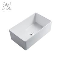 White Ceramic Farmhouse Kitchen Sink 30 Inch 30