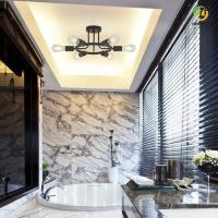 6 Heads Retro Industrial LED Ceiling Light For Living / Dining Room