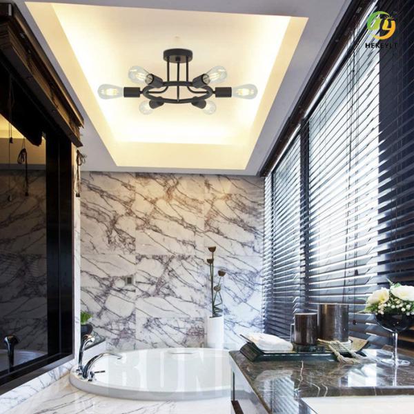 6 Heads Retro Industrial LED Ceiling Light For Living / Dining Room