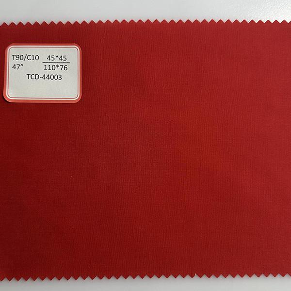 90/10 TC Fabric The Perfect Combination Of Polyester And Cotton 45S 110 76
