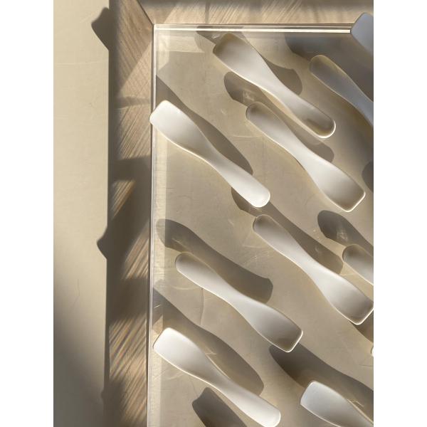 72.3mm Cosmetic Spatula Scoop For Body Cream , Eyes Cream , Facial Cream