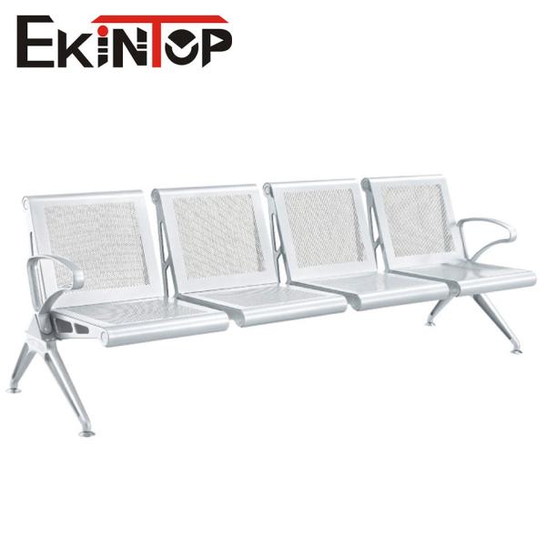 Commercial Airport Waiting Chair 4 Seater Stainless Steel Material