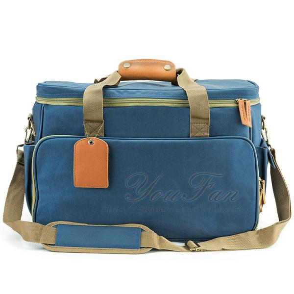 Large Size Pet Carrier Bag With Collapsible Food Grade Silicone Bowls