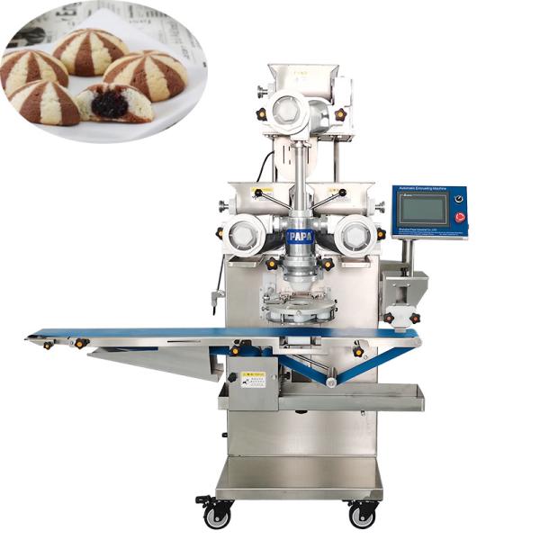 Spiral Type Cookie Biscuit P170 Automatic Encrusting Machine Double Filling