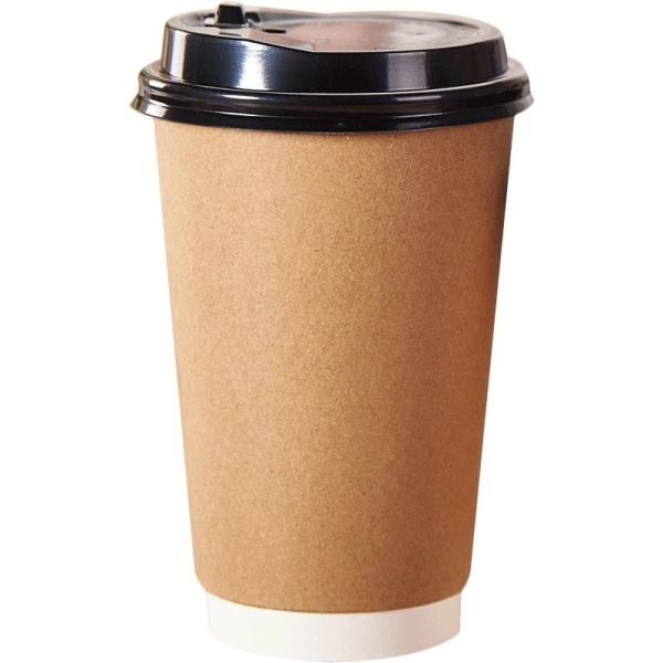 8.0oz-80 Double Wall Coffee Cup with Lid Made of Nature Material Disposable Paper Cup